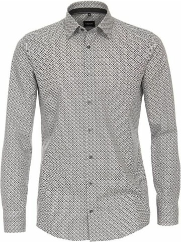 Katt Langarm FreizeitHemd für Herren in anthrazit