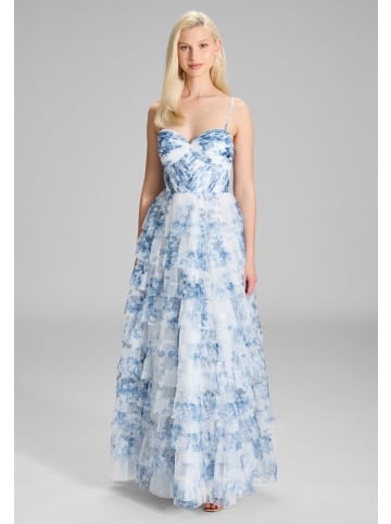 HEY KYLA Kleid in blau weiß - 0001