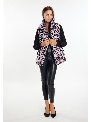 faina Damen Wattierte Weste in Mauve Leo