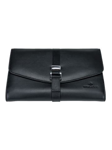 Windrose Nappa Schmuckkasten Leder 23 cm in schwarz