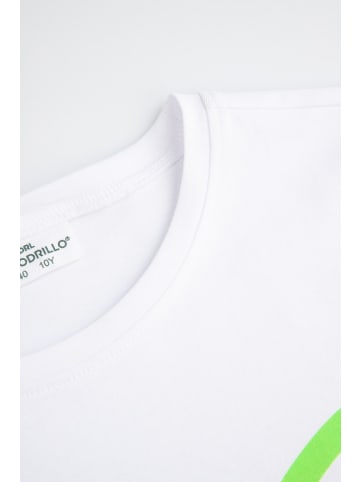 Coccodrillo T-Shirt mit kurzen Ärmeln in weiß