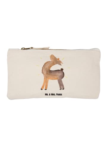 Mr. & Mrs. Panda Schminktasche Lama Stolz ohne Spruch in Weiß