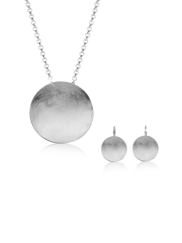 Nenalina Schmuckset 925 Sterling Silber Geo in Silber