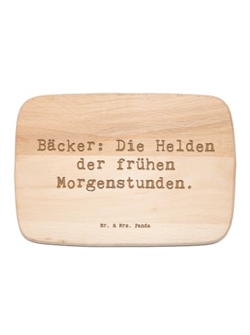 Mr. & Mrs. Panda Holzbrett Spruch Bäcker Helden mit Spruch in Transparent