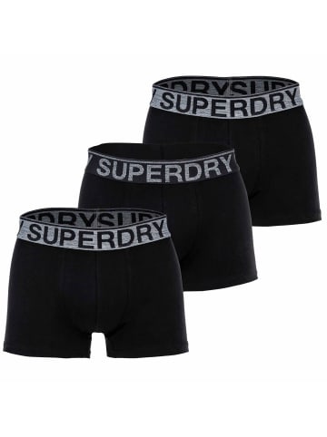 Superdry Boxershort 3er Pack in Schwarz