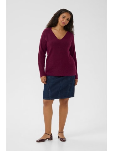 KAFFE curve Strickpullover KCniela Regular fit in Windsor Wine
