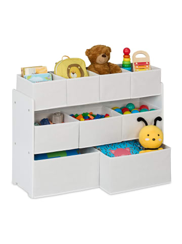 relaxdays Kinderregal in Weiß - (B)92 x (H)60 x (T)30 cm