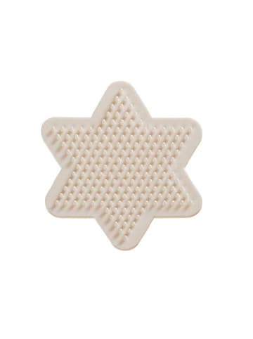 Nabbi BioBeads Stiftplatte Stern, 9 cm, weiß - ab 5 Jahren