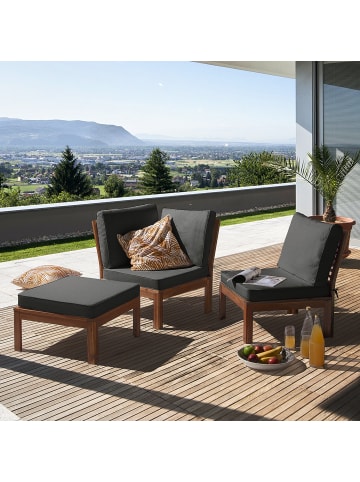 home24 Loungehocker LEXI in Anthrazit