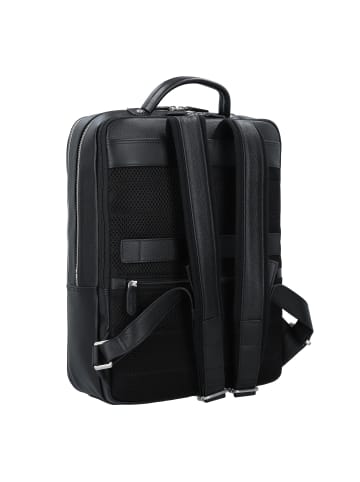 PICARD Milano Business-Rucksack Leder 39 cm Laptopfach in schwarz