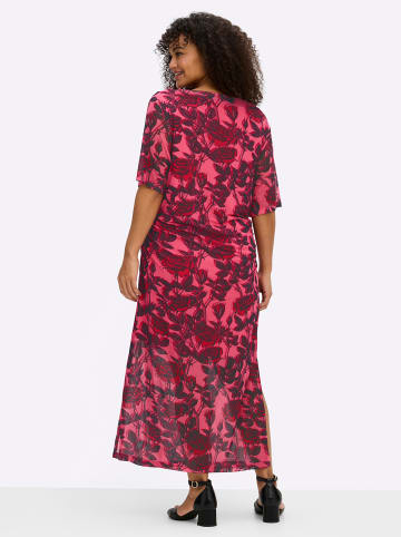 sheego by Joe Browns Jersey-Kleid in rosenquarz-burgund-gemustert