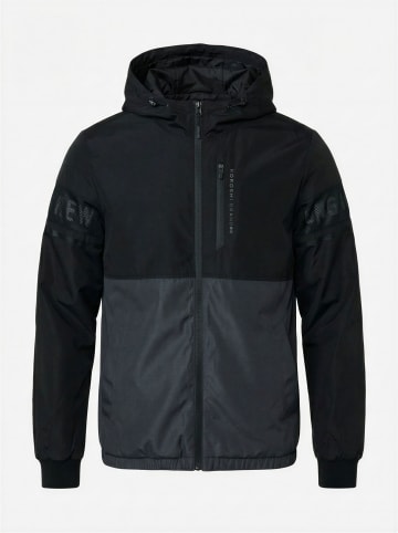 KOROSHI Leichtes, kurze technische Jacke in Schwarz