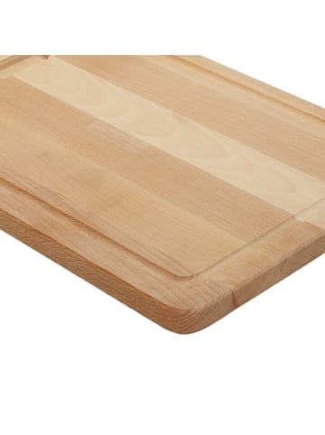 Kesper Schneidebrett aus Buchenholz, rechteckig in Braun, (B) 28 x (H) 2 x (L) 40 cm
