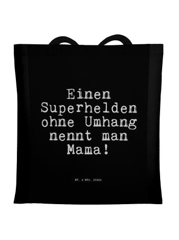 Mr. & Mrs. Panda Stofftasche Einen Superhelden ohne Umhang... mi... in Schwarz