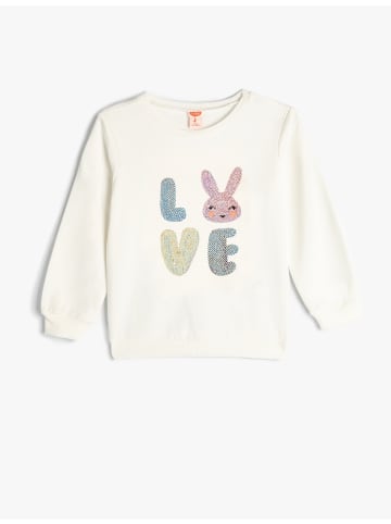 KOTON Sweatshirt in Ekru