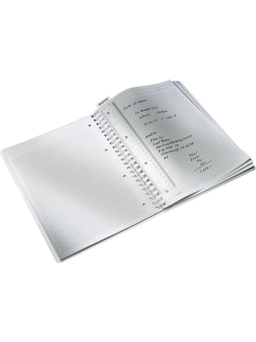 Leitz Collegeblock Wow A4 PP kariert holzfrei 80 Blatt schwarz