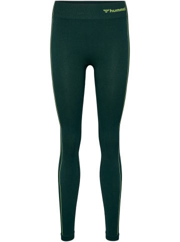 Hummel Leggings Hmlmt Zone Seamless Mw Tights in DEEP TEAL/SULPHUR SPRING