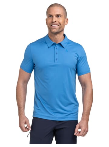 Schöffel Polo "CIRC Polo Shirt Tauron M" in allure blue
