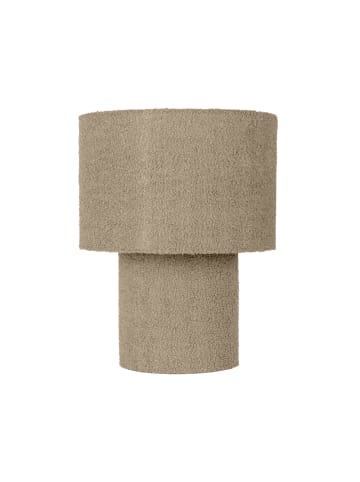 näve Tischleuchte "FLUFFY" in beige - (L)23 cm x (B)23 cm x (H)31 cm