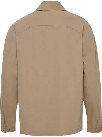 Hummel Trainingsjacke "Sorona Loose Overshirt" in Beige