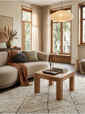 KADIMA DESIGN Couchtisch Massiv-Holz 60 cm breit Wohnzimmer-Tisch Design in Akazie