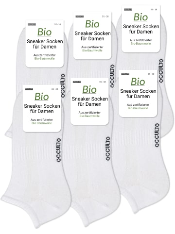 Occulto 6er Pack Sneaker Socken Jana in Weiß