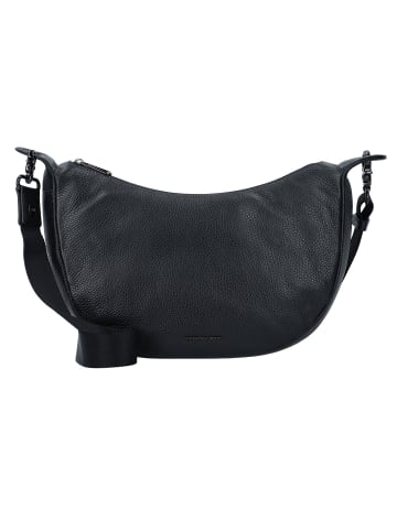 Mandarina Duck Mellow Leather Umhängetasche Leder 33 cm nero