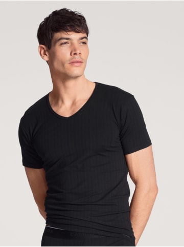 Calida V-Shirt Pure & Style in Schwarz