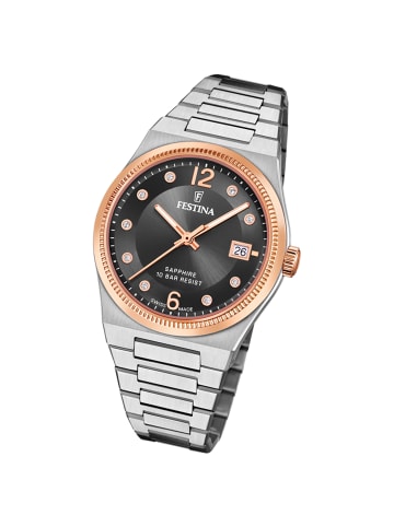 Festina Analog-Armbanduhr Festina Swiss Made silber mittel (ca. 35mm)