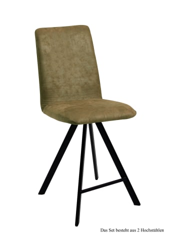 58 aufm Kessel THEKENSTUHL (2er-Set) Deedee 47x109x60 Schwarz/Espresso