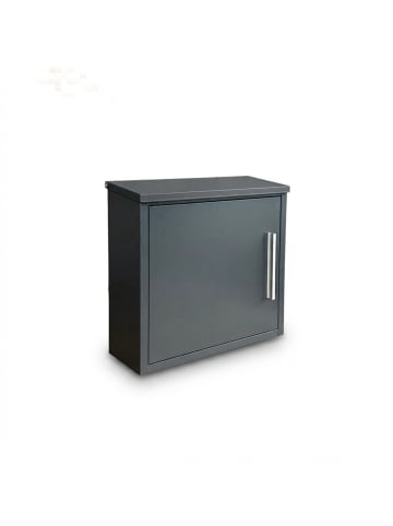 relaxdays Briefkasten in Anthrazit - (B)33 x (H)35 x (T)12 cm