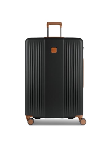 BRIC`s Ferrara 4 Rollen Trolley L 77 cm mit Dehnfalte in black