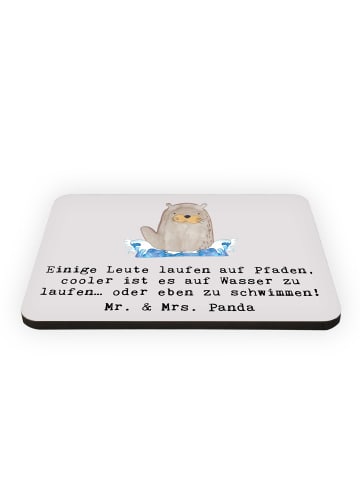 Mr. & Mrs. Panda magnet Schwimmen Pfade mit Spruch in Grau Pastell