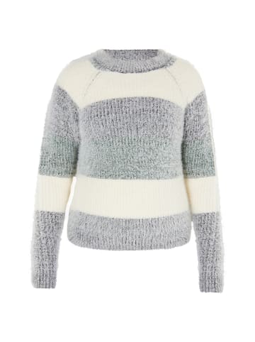 myMo ROCKS Damen Strickpullover in Creme Mehrfarbig