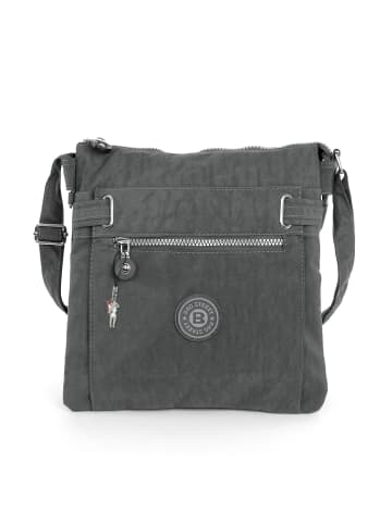 Bag Street Umhängetasche Nylon grau ca. 26cm