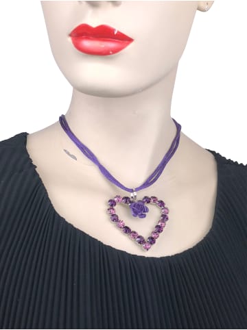 Allgäu Rebell Oktoberfest Kette " Berta " in violett