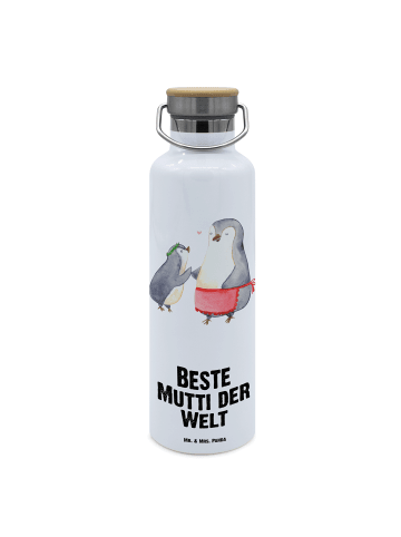 Mr. & Mrs. Panda Trinkflasche Pinguin Beste Mutti der Welt mit S... in Weiß