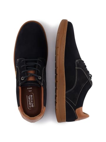 Camel Active Sneaker aus Veloursleder in Dunkelblau