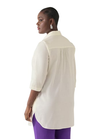 Ulla Popken Hemdbluse in schneeweiß