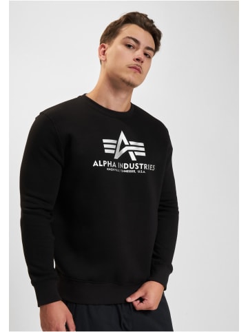 Alpha Industries Alpha Industries Rundhalsausschnitt in black/silver
