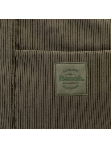Bench Cord Shopper Tasche 48 cm in olivgrün