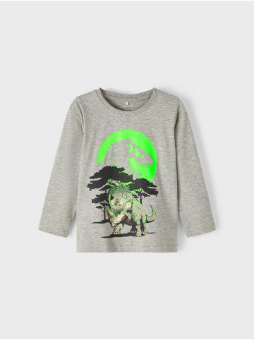 name it Oberteil mit langen Ärmeln in Grey Melange