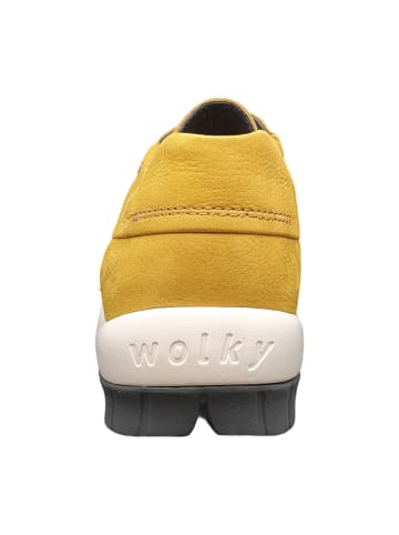 wolky Mokassins Schnürschuhe in Gelb