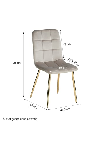 Homestyle4u Essgruppe 3-tlg. in Beige