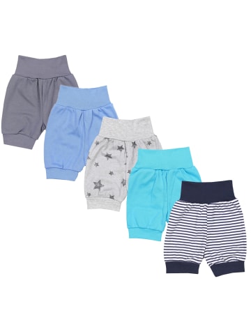 TupTam 5er- Set Sommershorts in türkis/blau