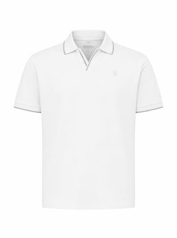 BLEND Kurzarmiges Poloshirt Polokragen Modisch in Weiß
