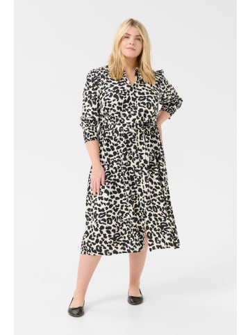 KAFFE curve Kleid KCamina in Grey Leopard