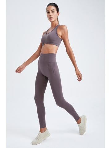 DeFacto Leggings SEAMLES LEGGING FIT in Lila