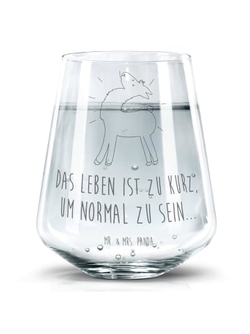 Mr. & Mrs. Panda Glas Lama Stolz mit Spruch in Transparent