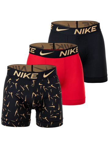 Nike Boxershort 3er Pack in Gold/Rot/Schwarz